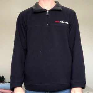VINTAGE Navy Roots Quarter-Zip Sweater Fleece